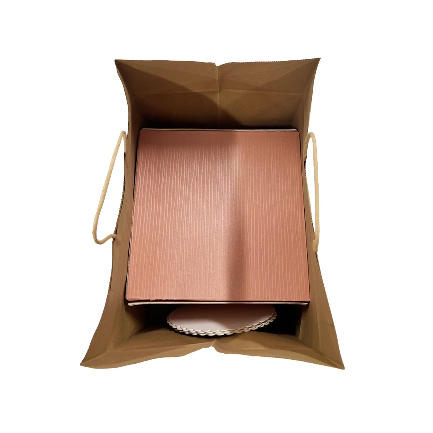 Cake 13x10x13 inches Kraft Paper Bags Twisted Handles - Carton of 250