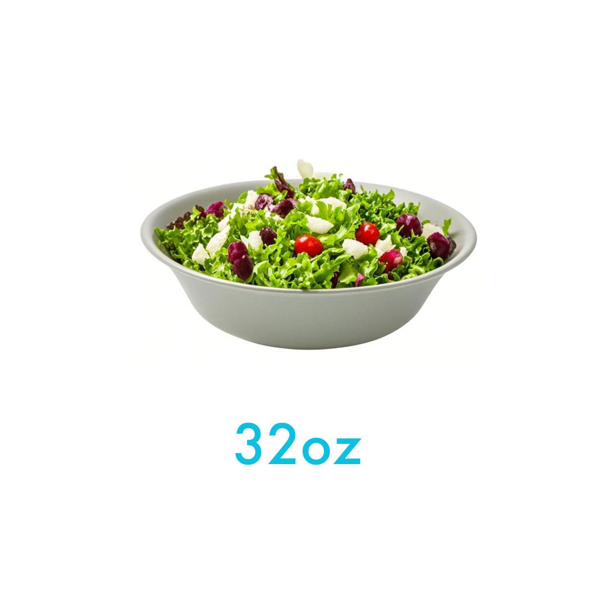 32oz - Bagasse Round Bowl - Carton of 300