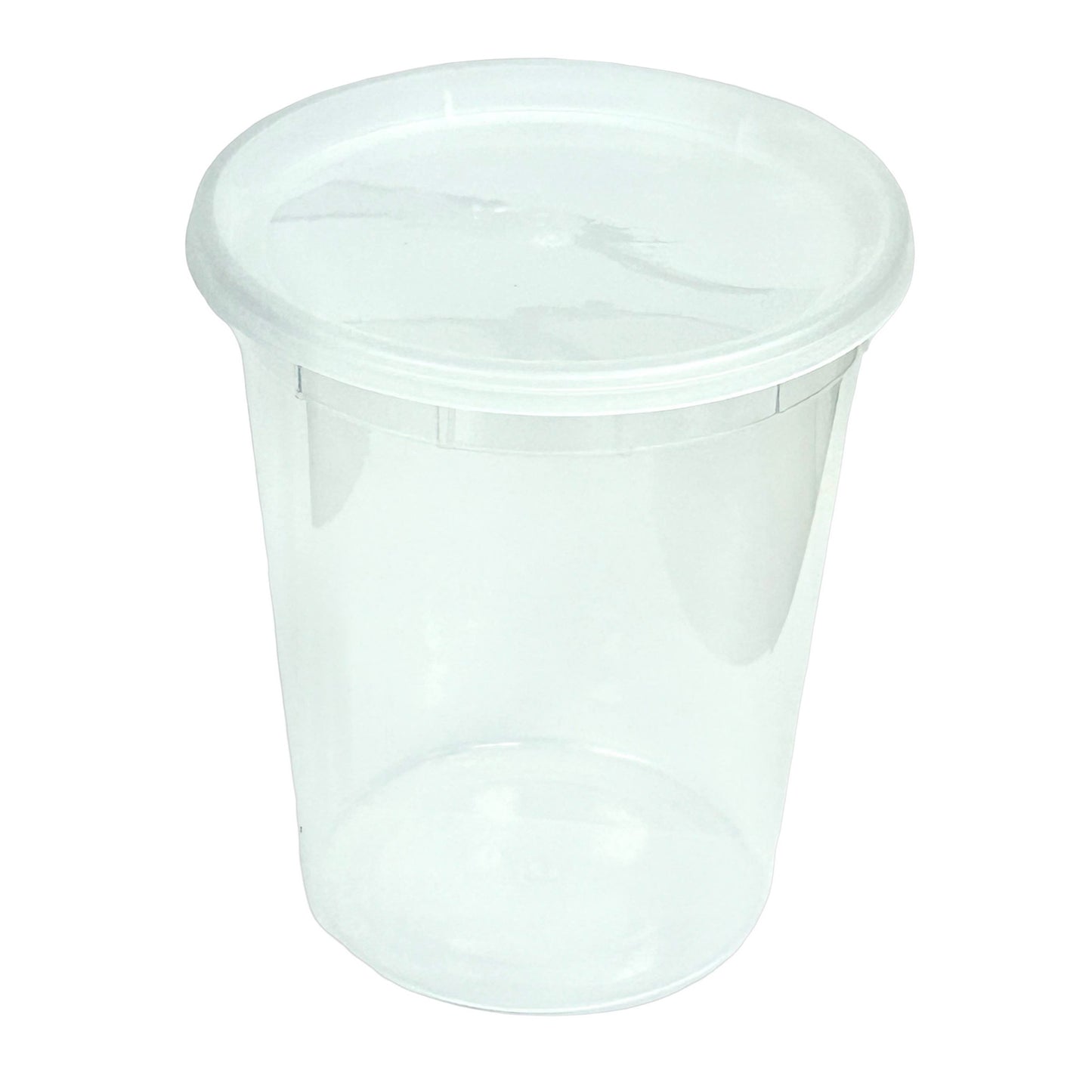 32oz - Plastic Deli Soup Containers Sets Clear - Carton of 240