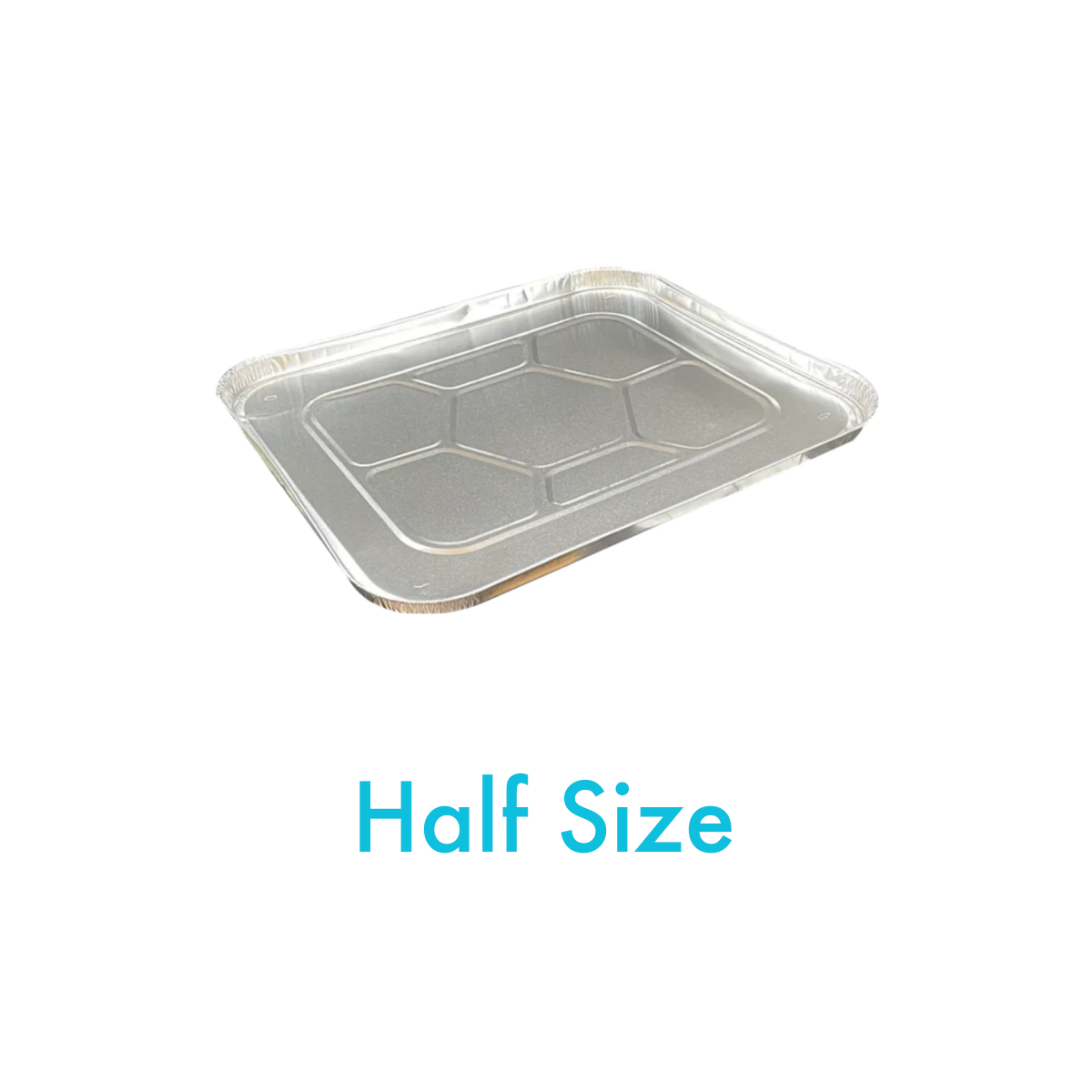 Foil Lid for Half Size Heavy-Duty Steam Table Pan - Carton of 100
