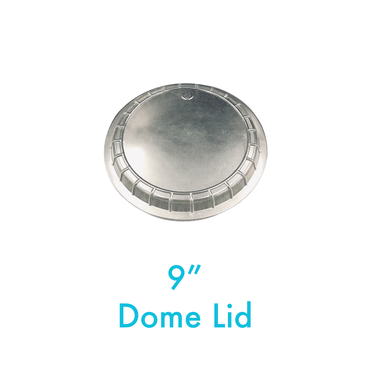 9" - Plastic Dome Lid for Aluminum Containers - Carton of 500