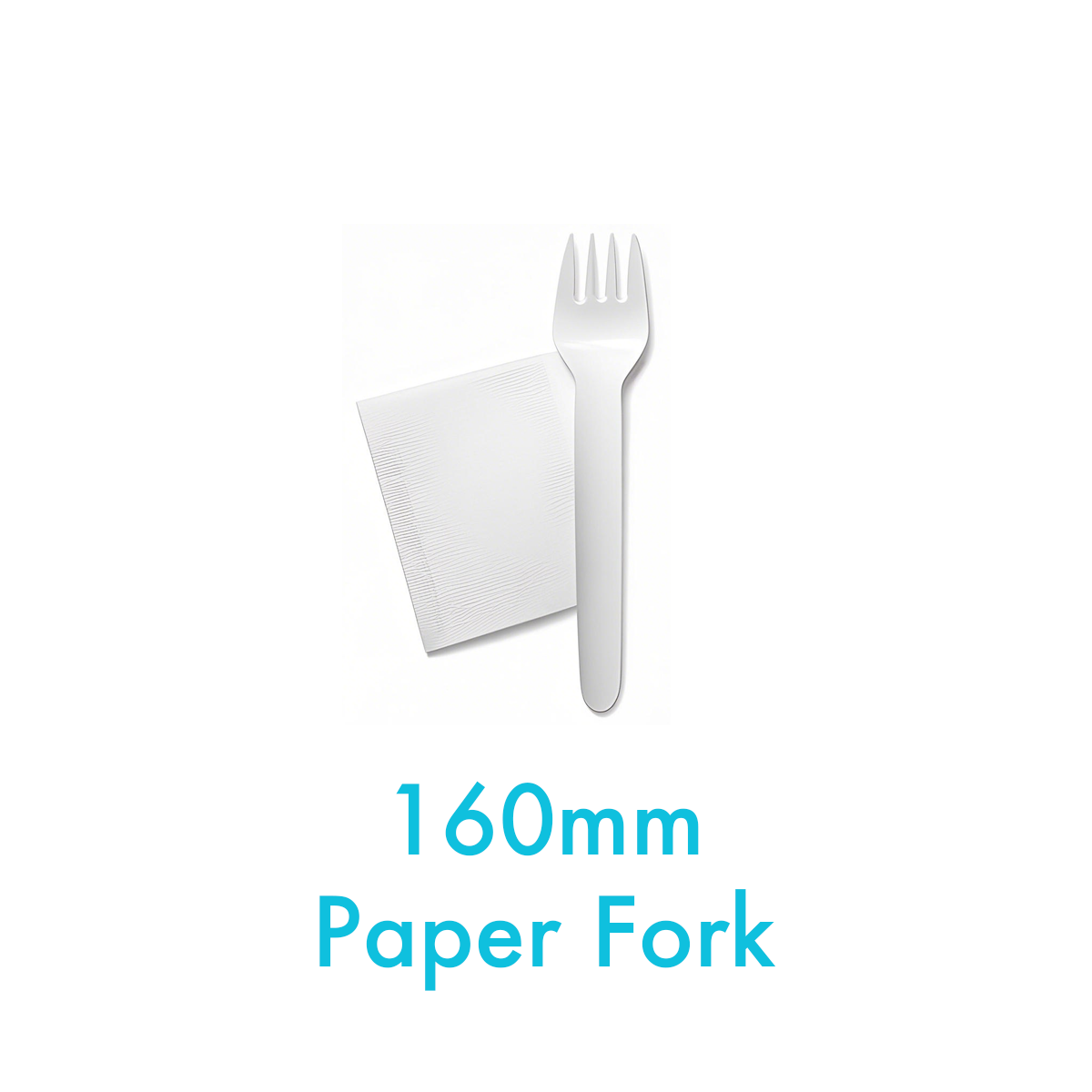 160mm - Paper Fork - Carton of 1000