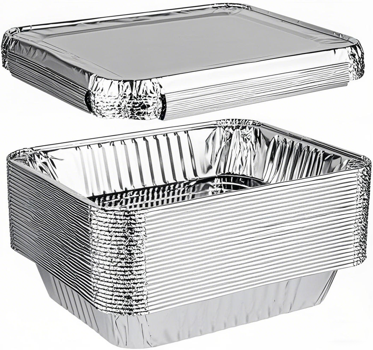 Shallow - Aluminum Full Size Heavy-Duty Steam Table Pan - Carton of 50