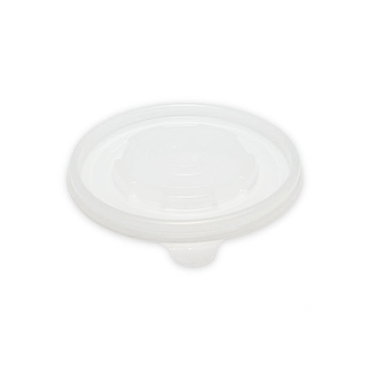12oz/16oz - 116mm Plastic Lid Kraft Paper Soup Containers - Carton of 1000