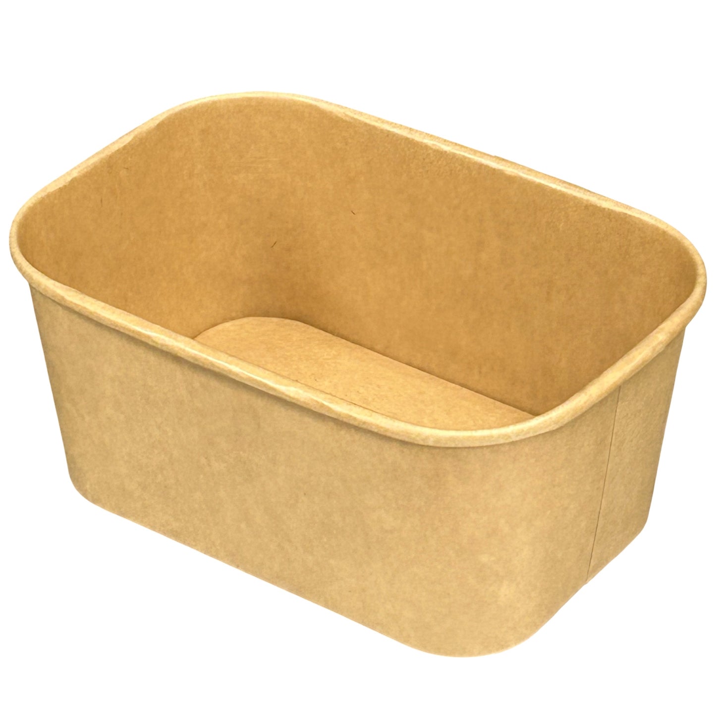 1000ml - Paper Food Container Kraft Rectangle - Carton of 300