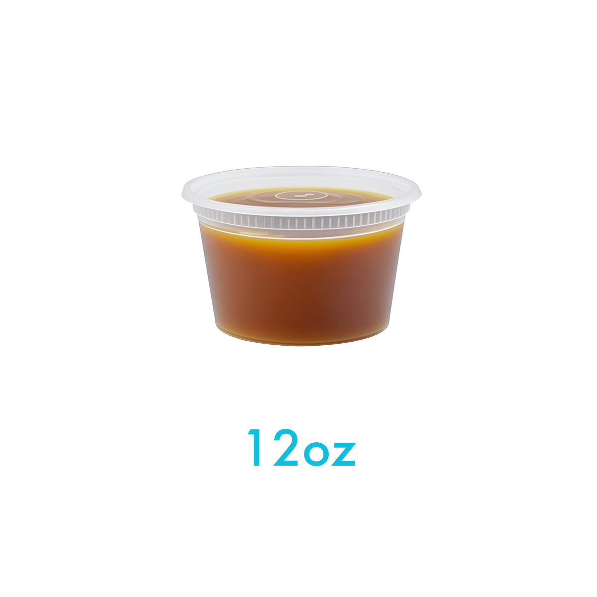 12oz - Plastic Deli Soup Containers Sets Clear - Carton of 240
