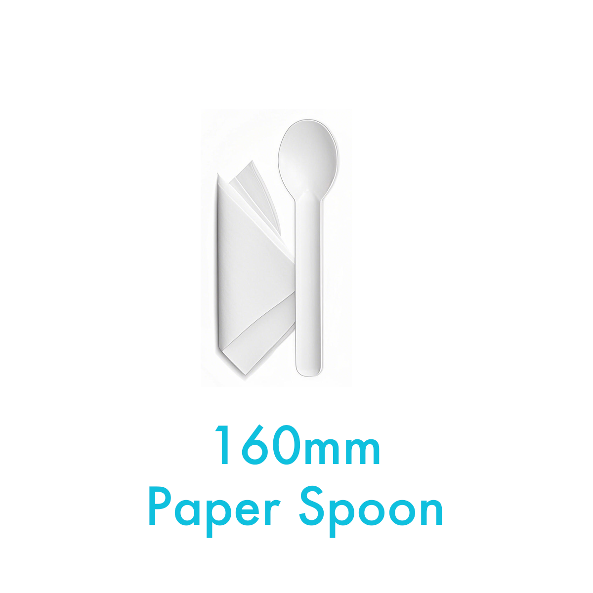 160mm - Paper Spoon - Carton of 1000
