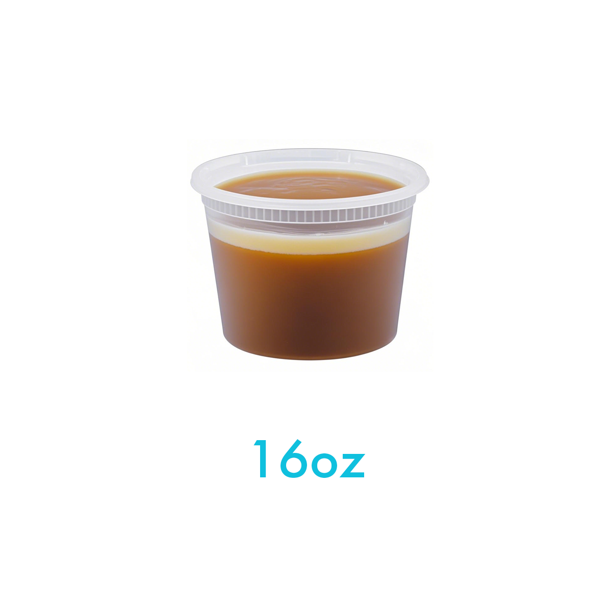 16oz - Plastic Deli Soup Containers Sets Clear - Carton of 240