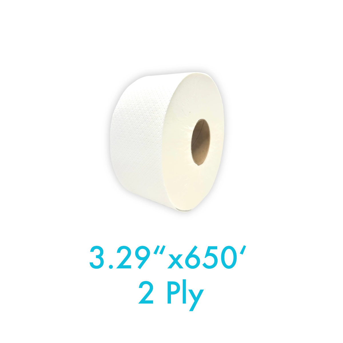 3.29" x 650' - 2 Ply Paper Snow Soft Bath Tissue White - Carton of 12