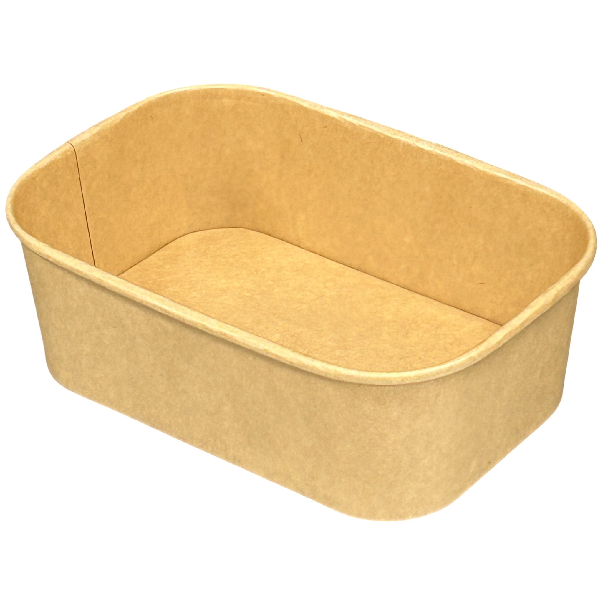 750ml - Paper Food Container Kraft Rectangle - Orca Select - Carton of 300