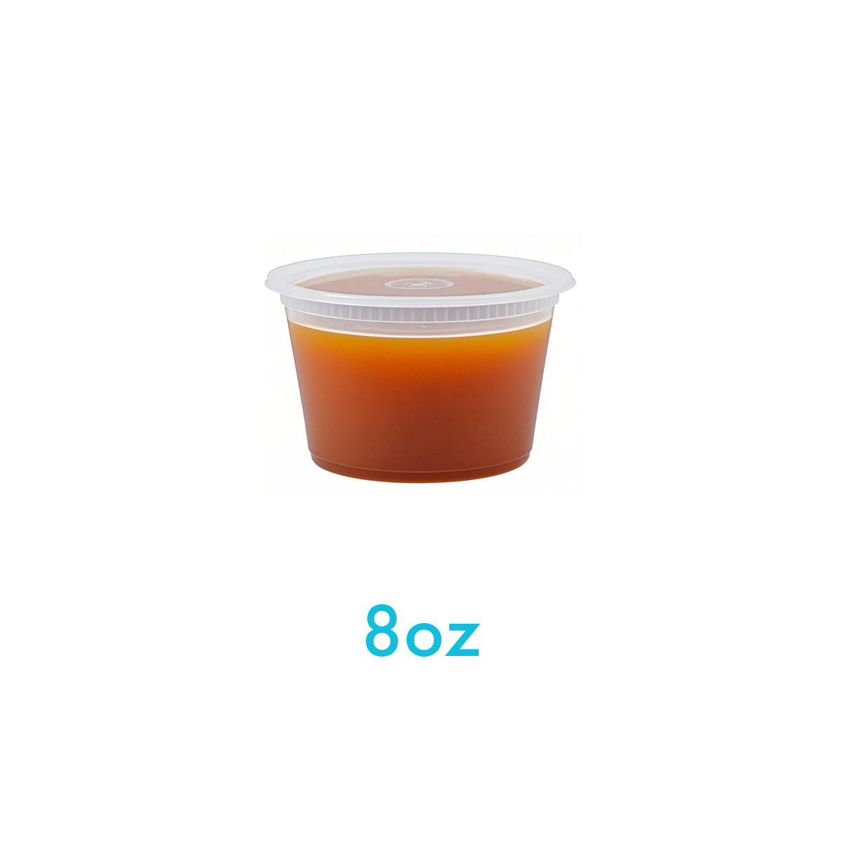 8oz - Plastic Deli Soup Containers Sets Clear - Carton of 240