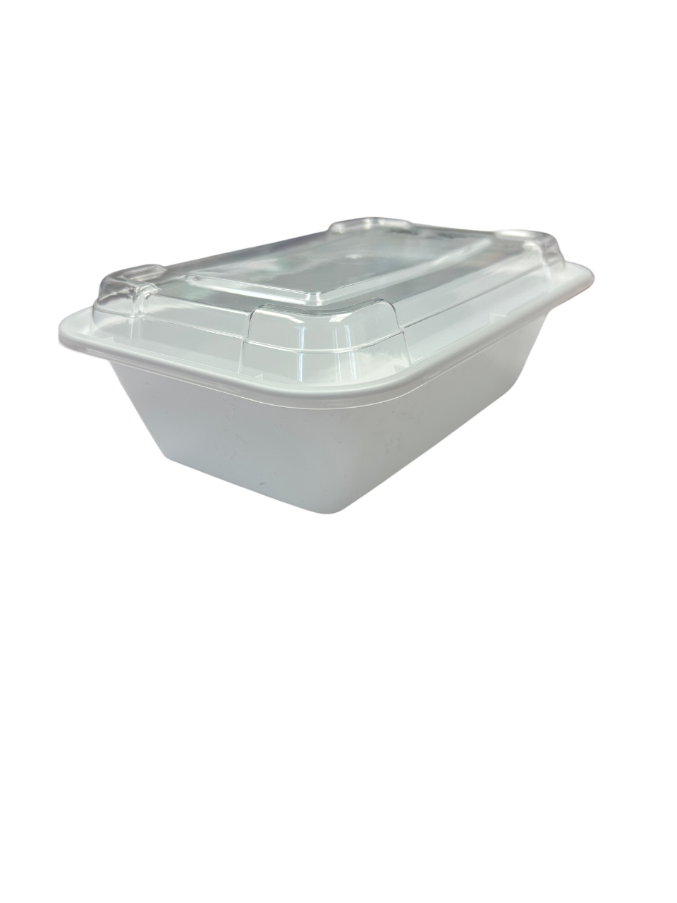 24oz - PP Rectangle Container Combo Set White - Carton of 150