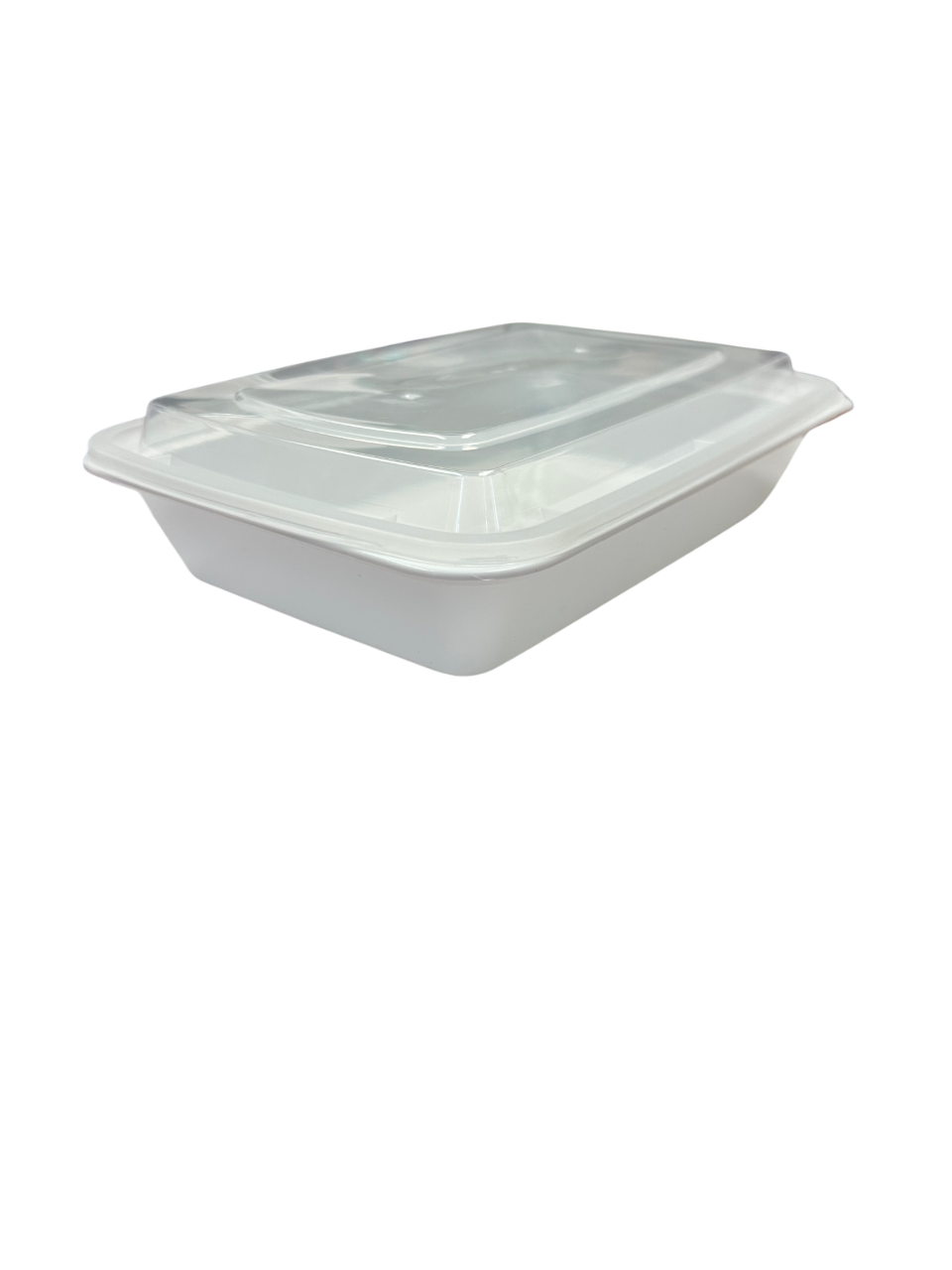 28oz - 9" x 6" PP Rectangle Container Combo Set White - Carton of 150