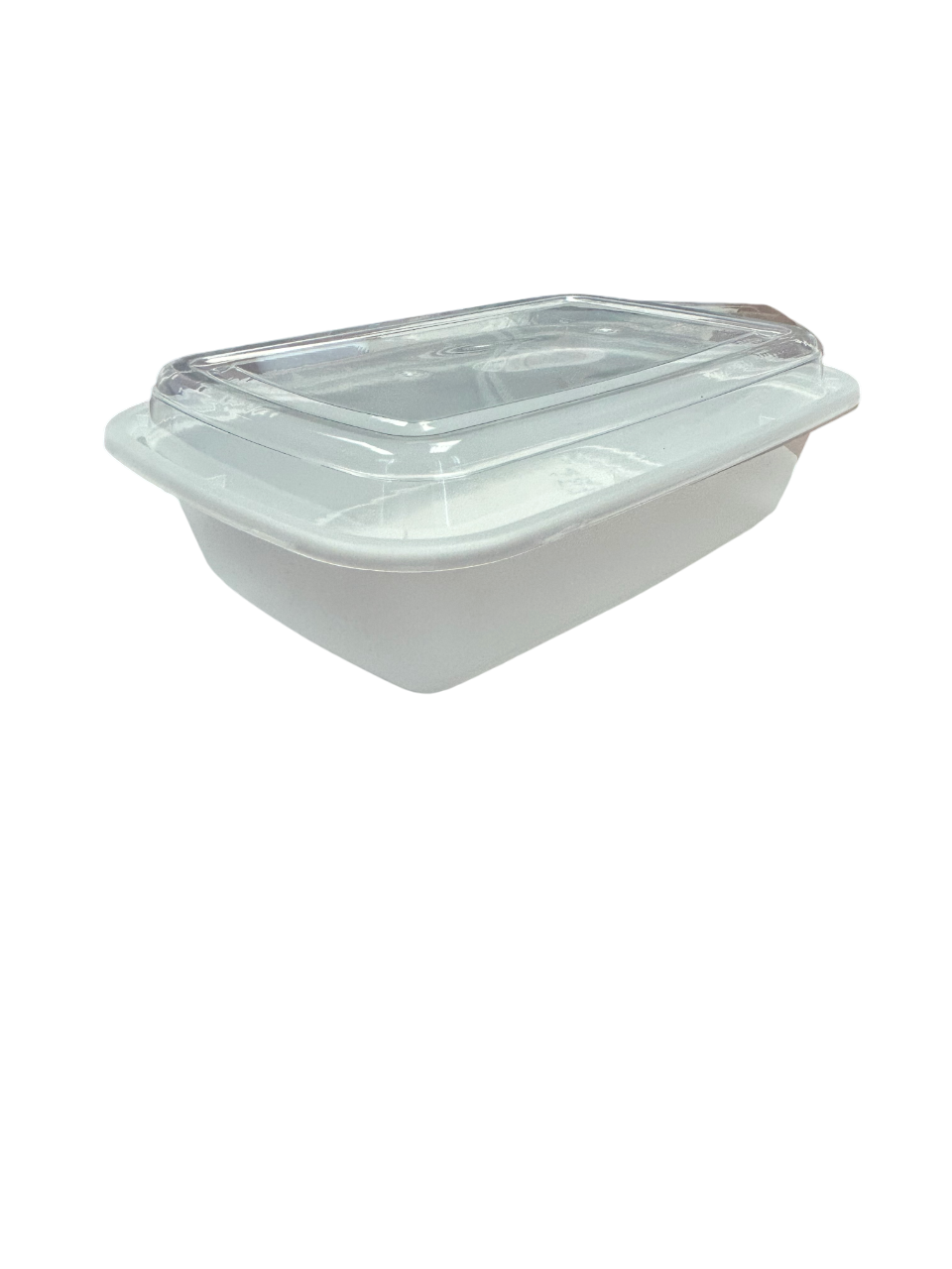 38oz - 9" x 6" PP Rectangle Container Combo Set White - Carton of 150