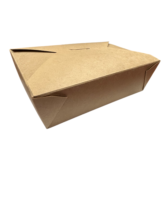#3 - 66oz Paper Take Out Box Kraft - Carton of 200