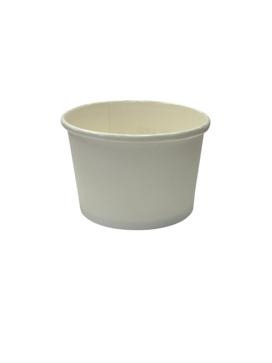 4oz - Paper Soup Container White - Carton of 1000