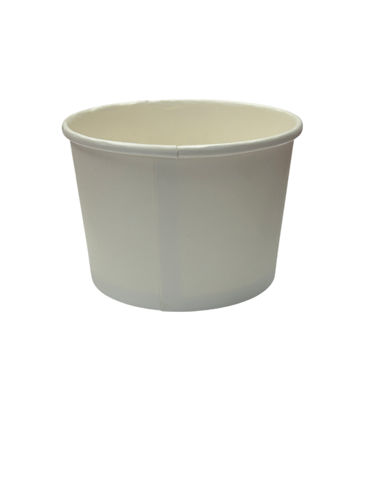 8oz - Paper Soup Container White - Carton of 1000