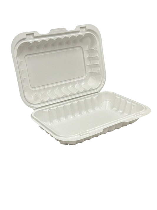 9" x 6" x 2.6" - Pebble Clamshell Hamburger Box - Carton of 150