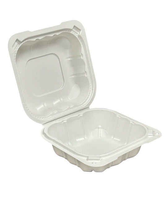 6" x 6" x 2.88" - Pebble Clamshell Hamburger Box - Carton of 250