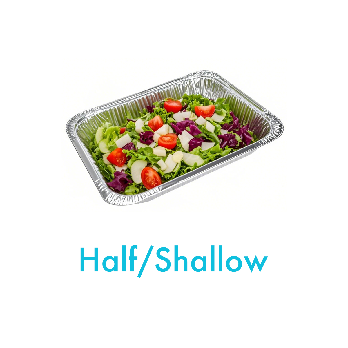 Shallow - Aluminum Half Size Heavy-Duty Steam Table Pan - Carton of 100