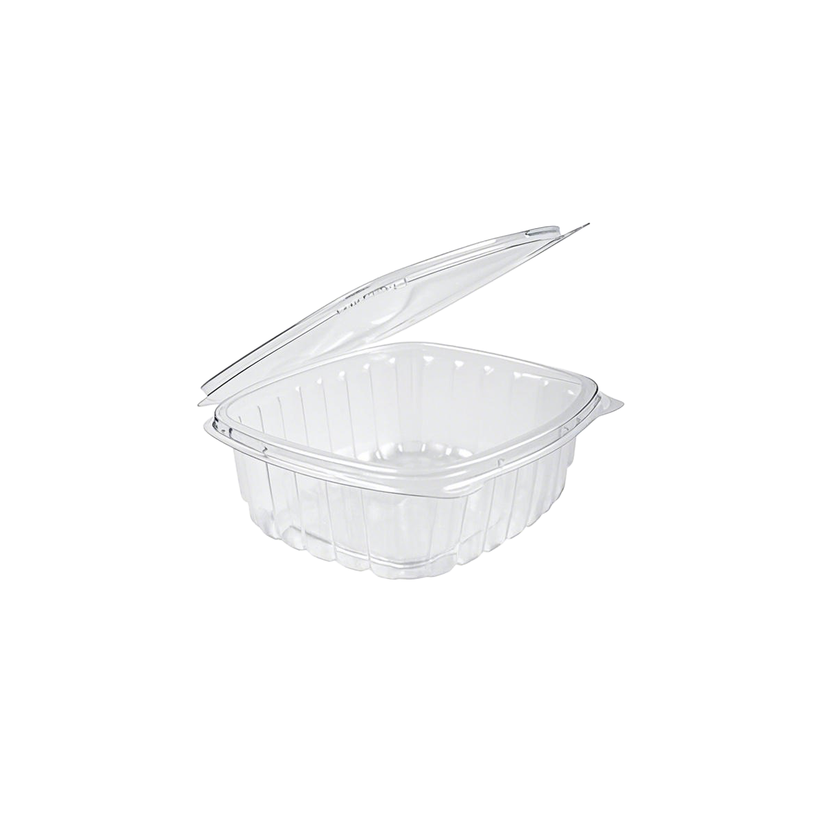 32oz - PET Clear Hinged Containers - Carton of 200