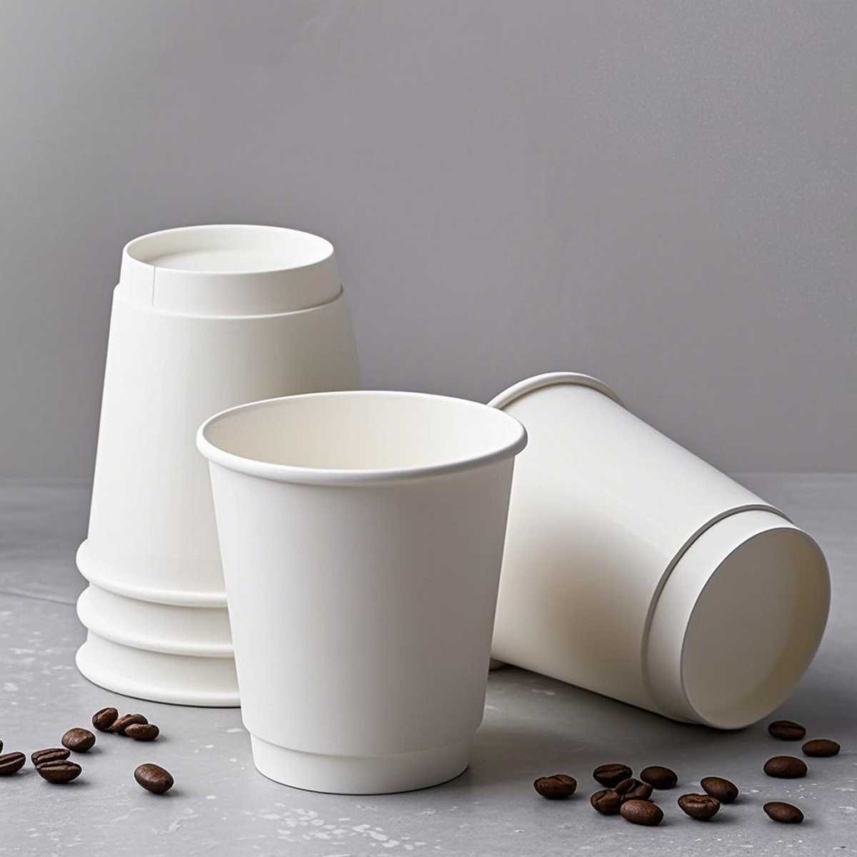 16oz - Single Wall Paper Hot Coffee Cup White with 90mm Opening - Carton of 1000