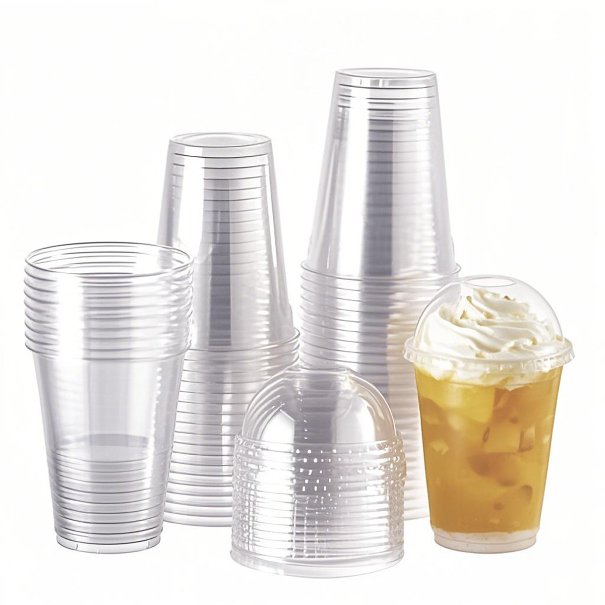 20oz - 98mm Opening PET Cold Drink Cups - Carton of 1000