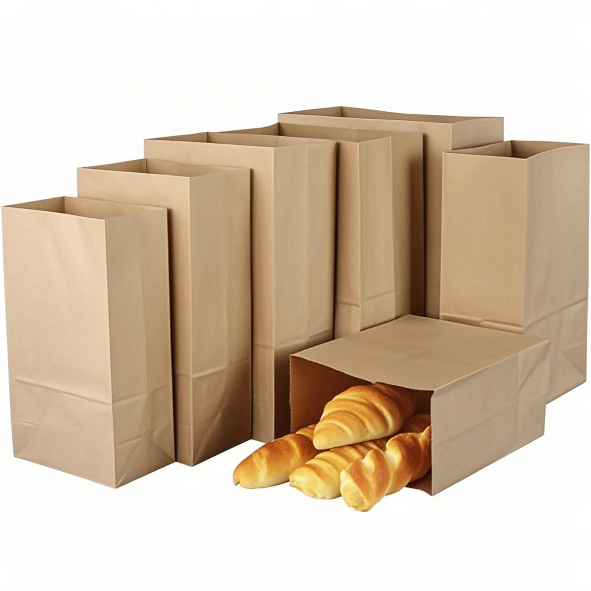 #6 Grocery Bags 6x3.75x10.75 inches - Carton of 500