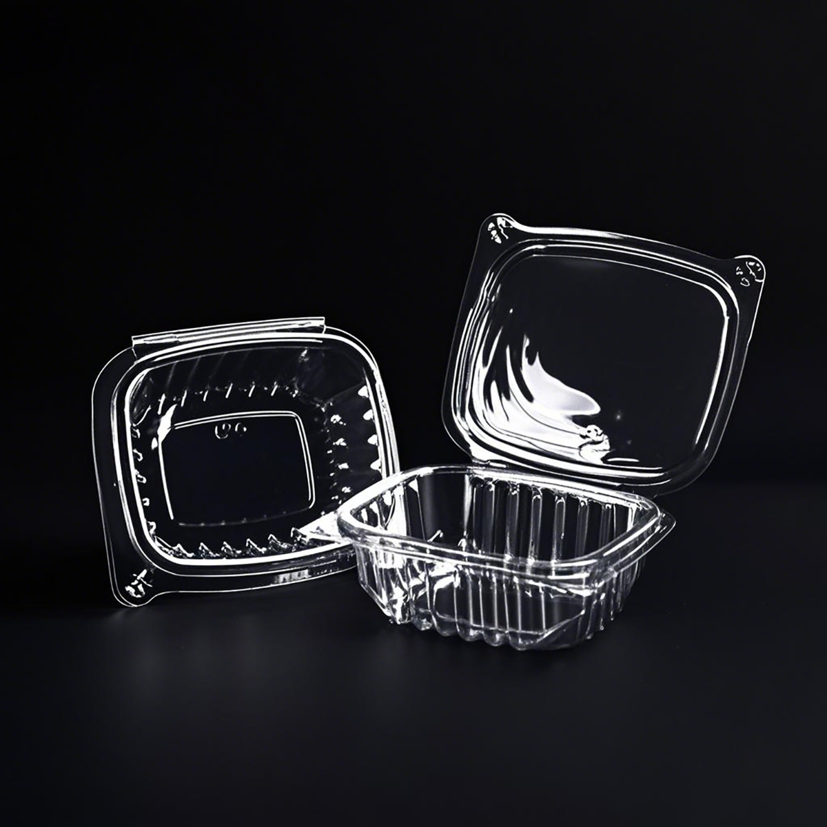 5" - PP Clear Hinged Containers Heat Resistant - Carton of 400