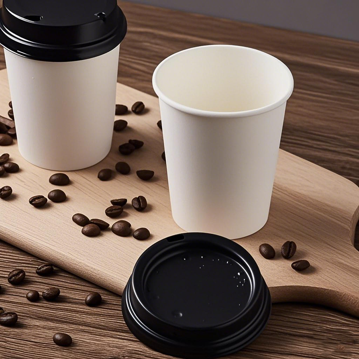 16oz - Single Wall Paper Hot Coffee Cup White with 90mm Opening - Carton of 1000