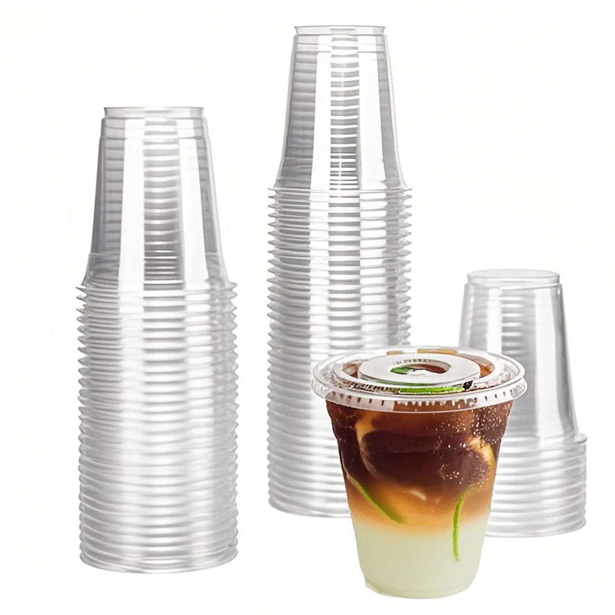 9oz - 98mm Opening PET Cold Drink Cups - Carton of 1000
