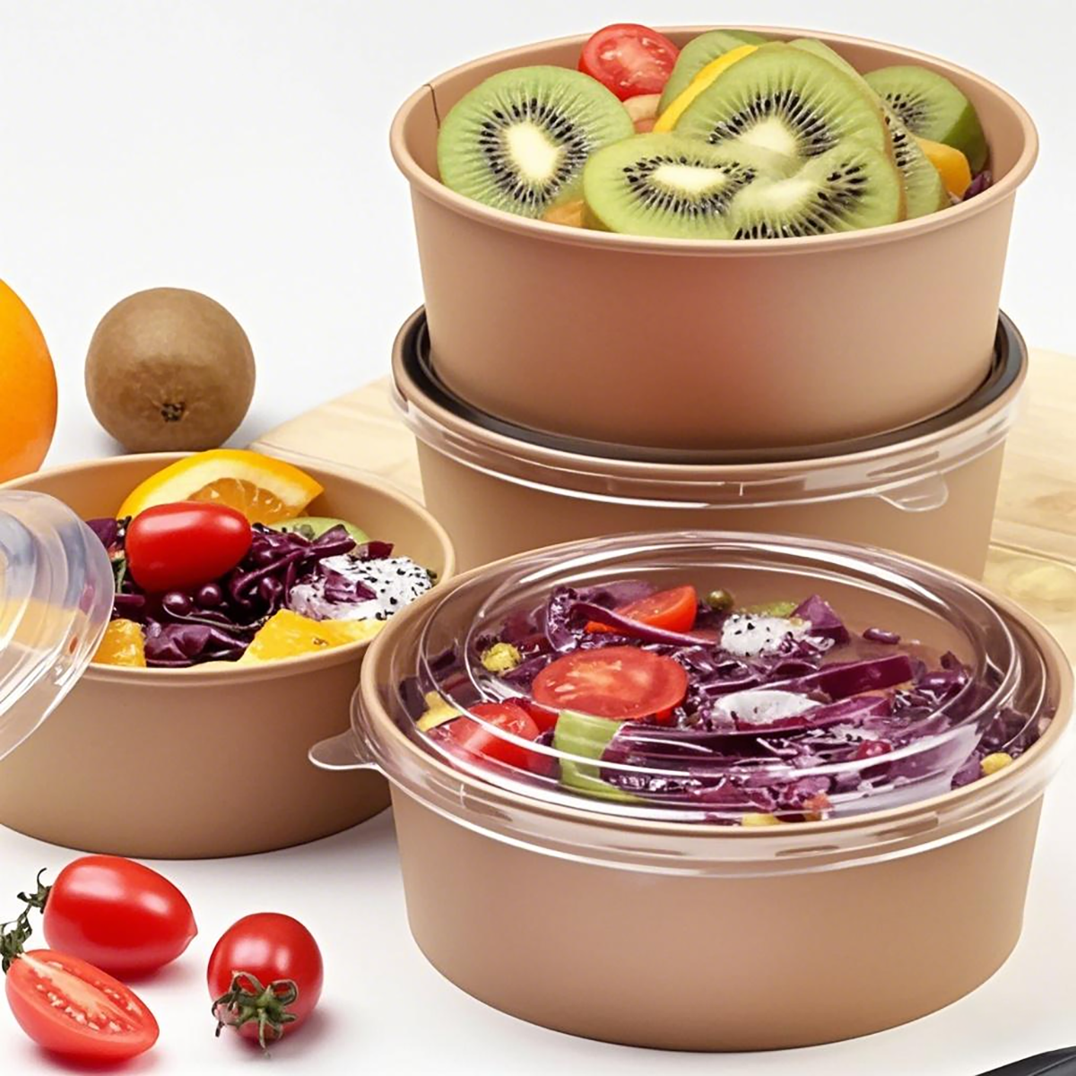 500ml - Paper Salad Bowl Kraft - Carton of 300
