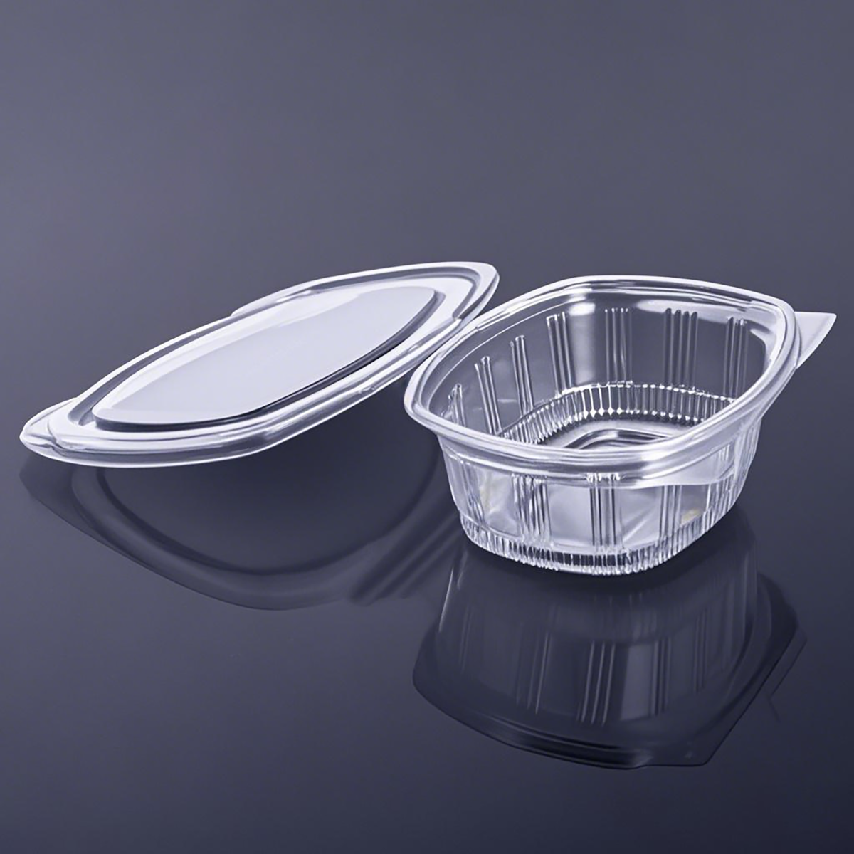 5" - PP Clear Hinged Containers Heat Resistant - Carton of 400